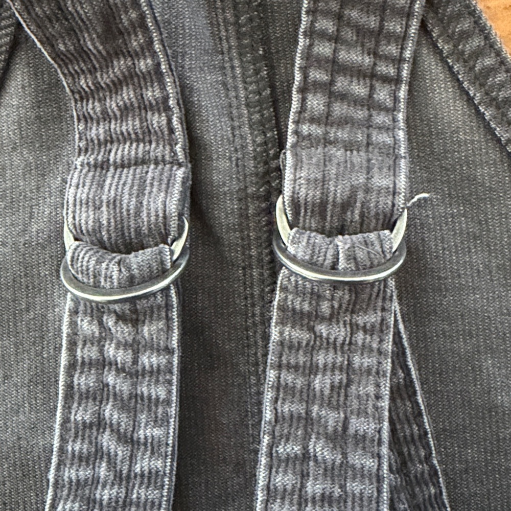 AERIE Corduroy overalls size S charcoal grey color - Picture 5 of 10